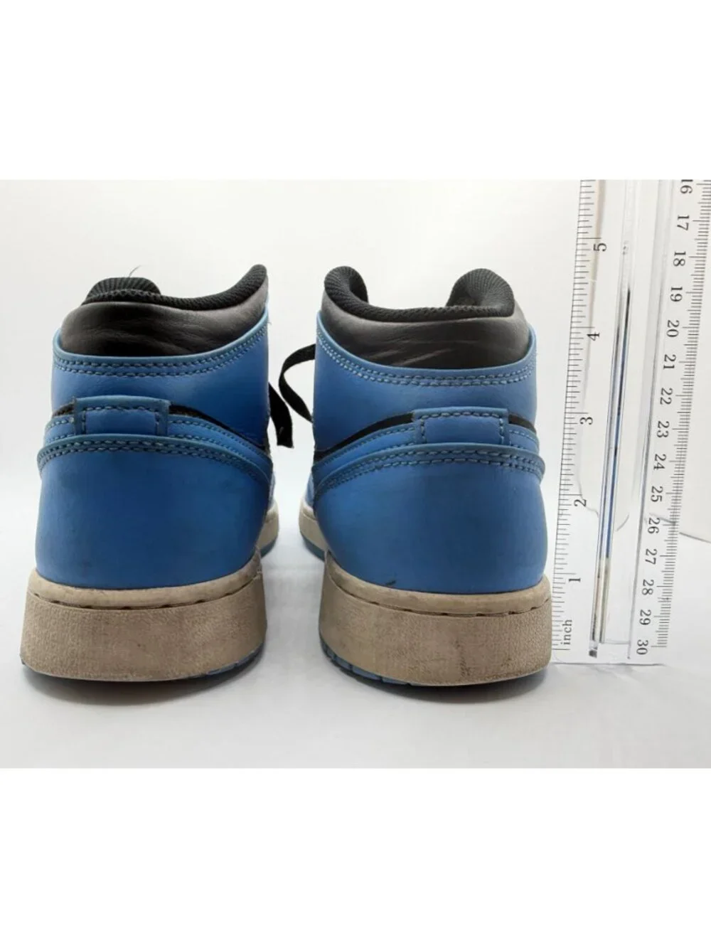Nike Air Jordan 1 Mid University Blue Black Youth Size 7Y (DQ8423-401) Sneakers